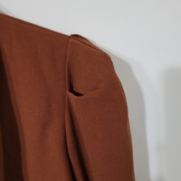 Andree by Unit Puff Sleeve Chestnut Brown Blazer Size S - Picture 5 of 11